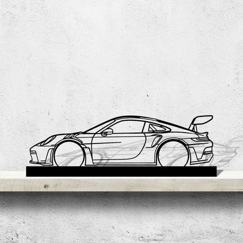 911 GT3 RS  Metal Art Stand