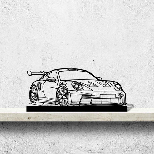 911 GT3 RS  Metal Art Stand