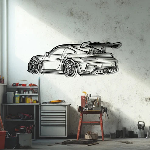 911 GT3 RS Model 992.1  Metal Wall Art