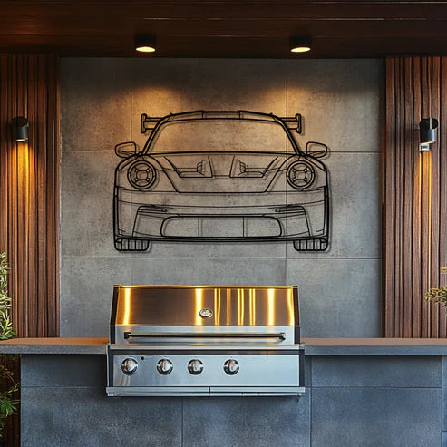 911 GT3 RS Model 992.1  Metal Wall Art